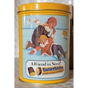 Vintage Butterfinger Candy Tin 1928 Curtiss Replicas Advertising Collectible